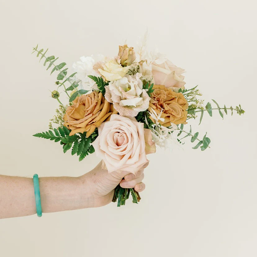 5-6 Canyon Rose Full DIY Bridesmaid Bouquets - Image 3