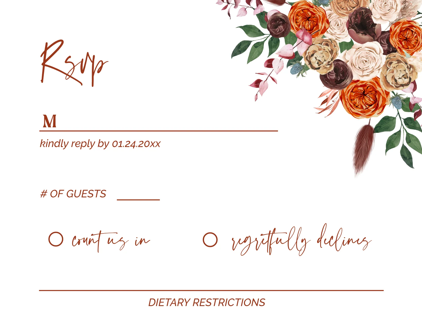 Autumn Invitation Suite Template - 030 - Image 10