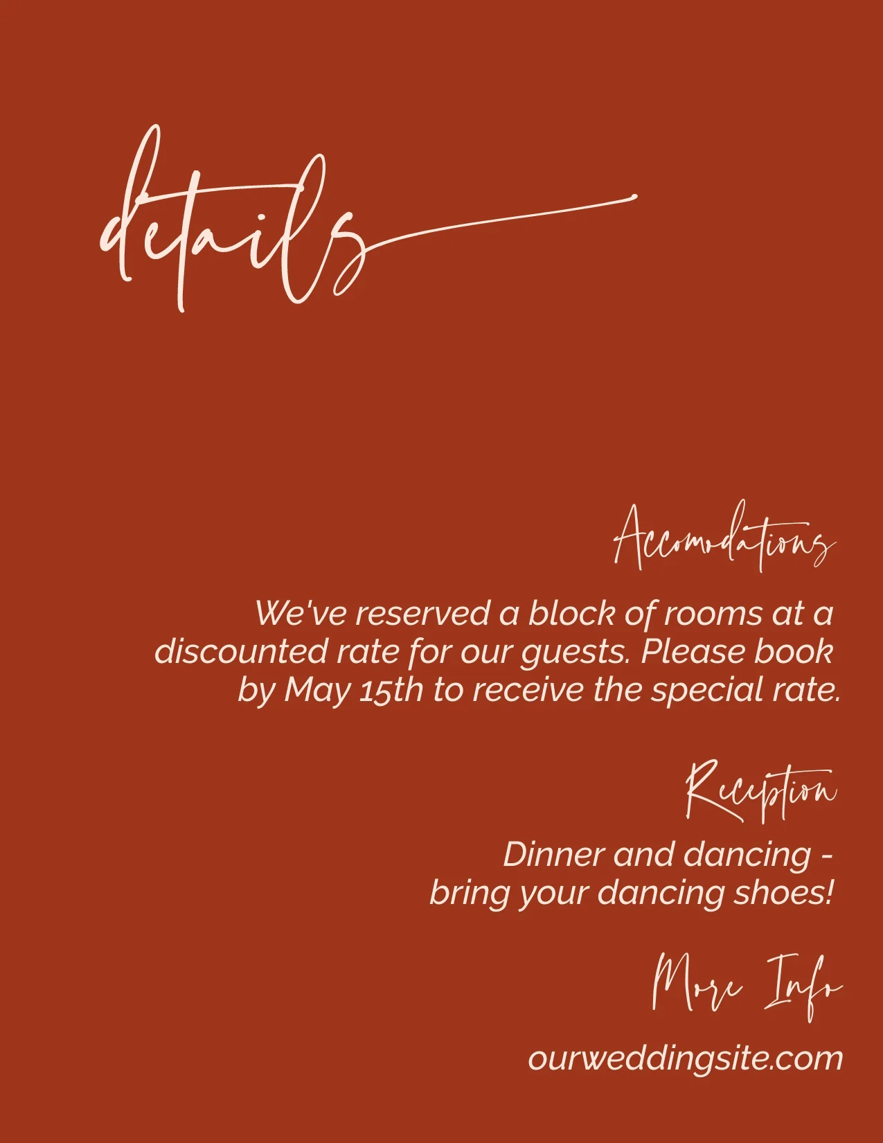 Autumn Minimalist Invitation Suite Template - 025 - Image 6