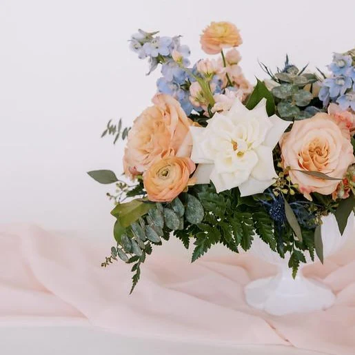 Peach and Blue Full DIY Centerpiece Kit - Makes 7-8 - Image 2