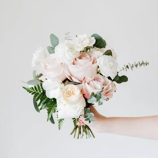 Blush and Cream Full DIY Bridal and 4-5 Bridesmaid Bouquets - Image 3