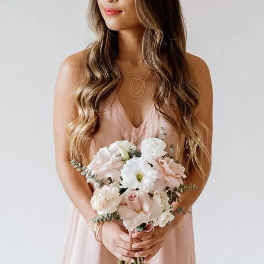 Blush and Cream Full DIY Bridal and 4-5 Bridesmaid Bouquets - Image 4