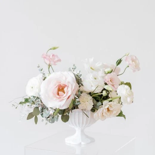 Blush and Cream Full DIY Centerpiece Kit - Makes 7-8