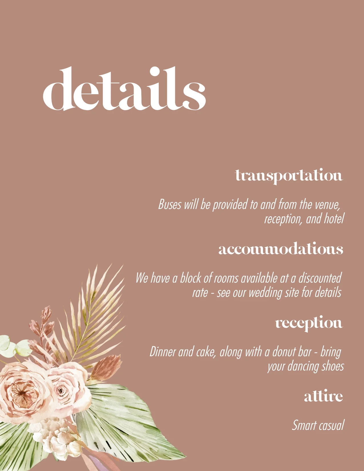 Bohemian Blush Invitation Suite Template - Image 7