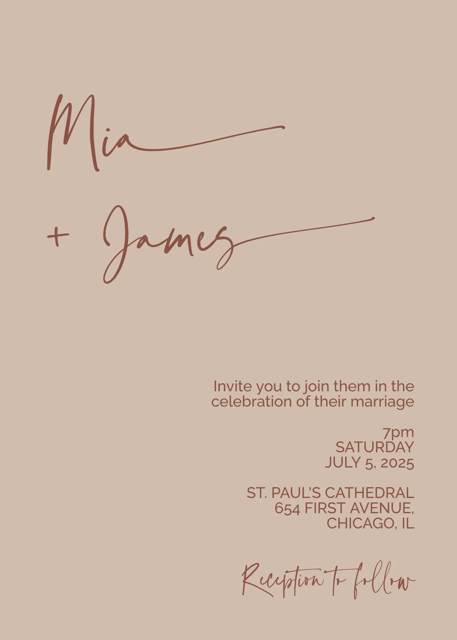 Boho Minimalist Invitation Suite Template - 025 - Image 5