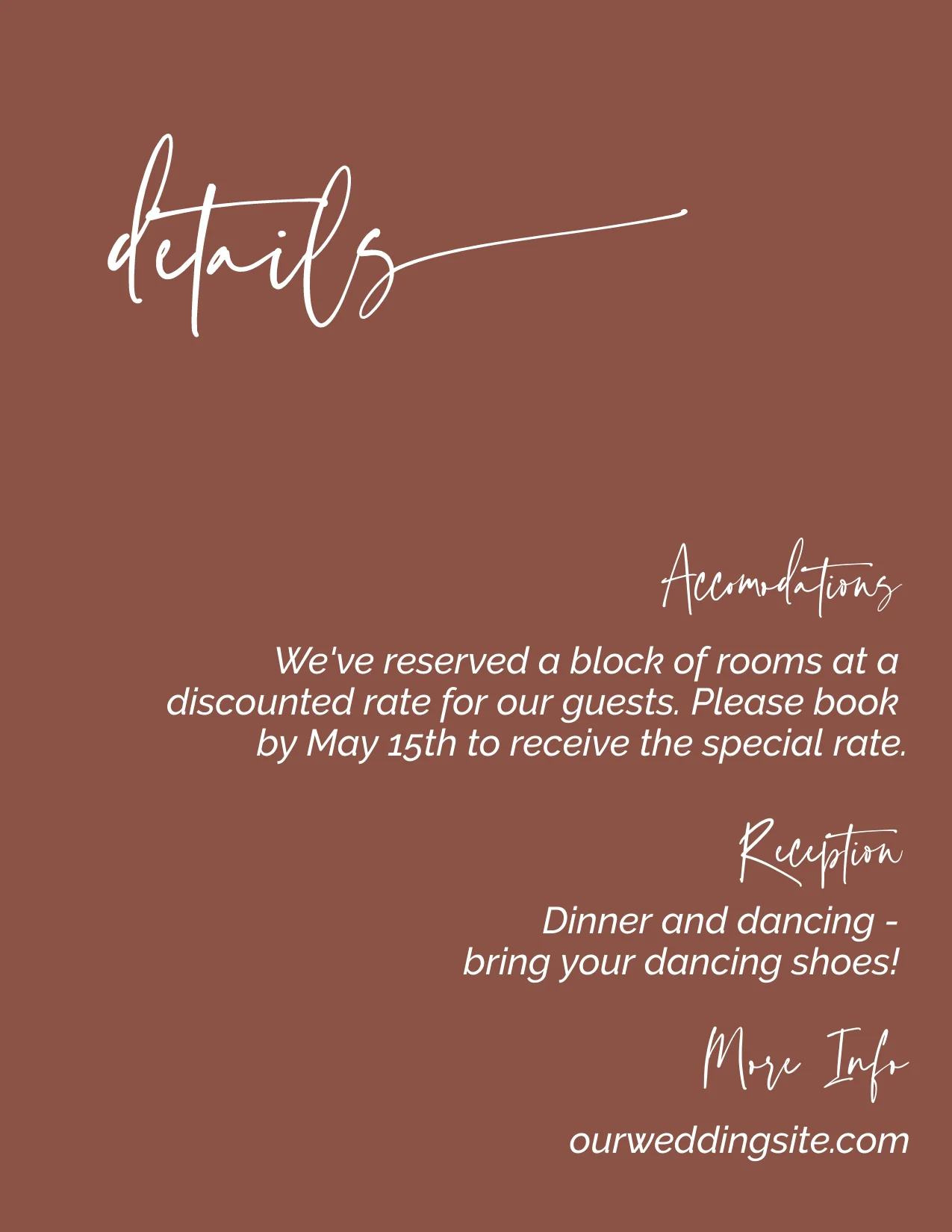 Boho Minimalist Invitation Suite Template - 025 - Image 8