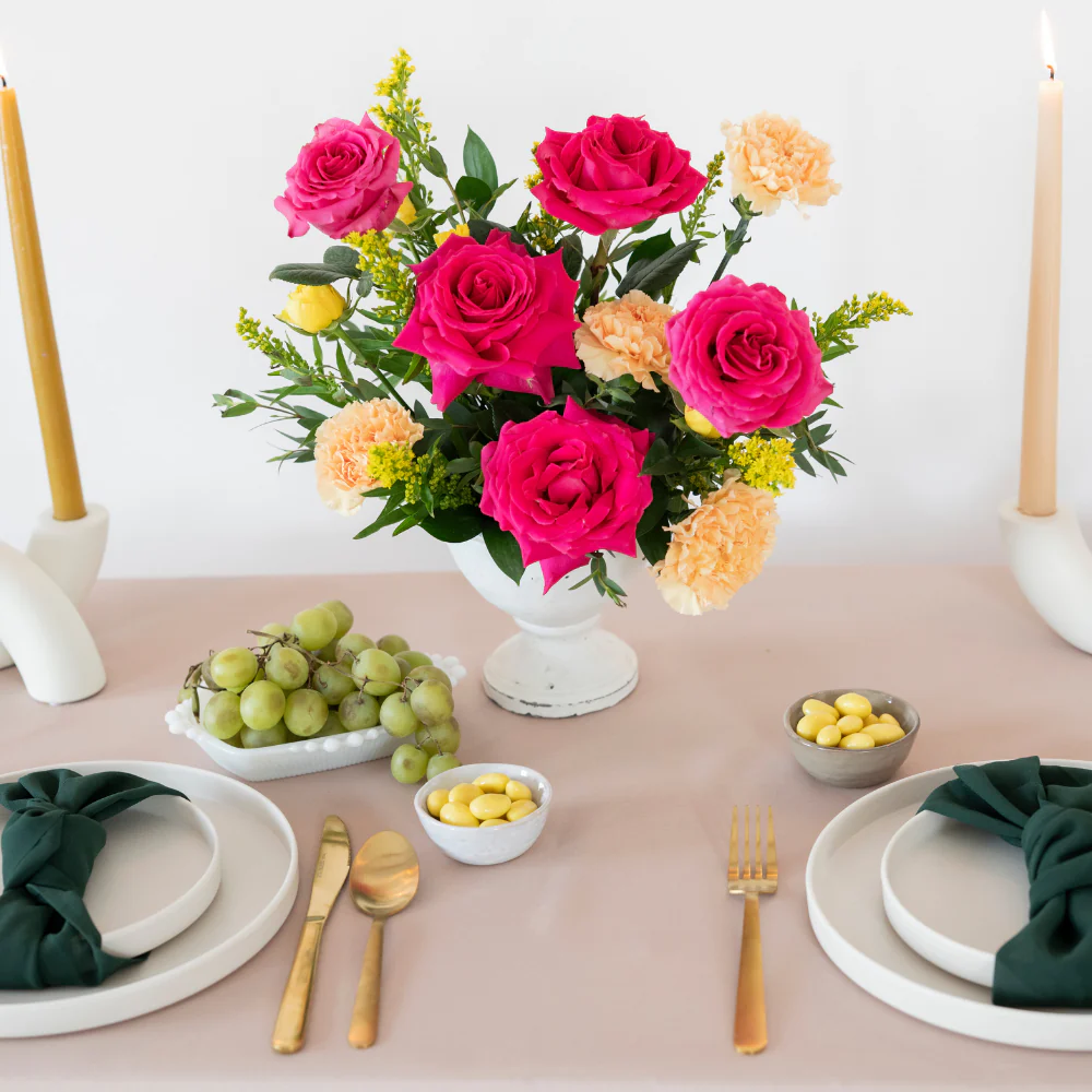 Vibrant Pink Centerpiece