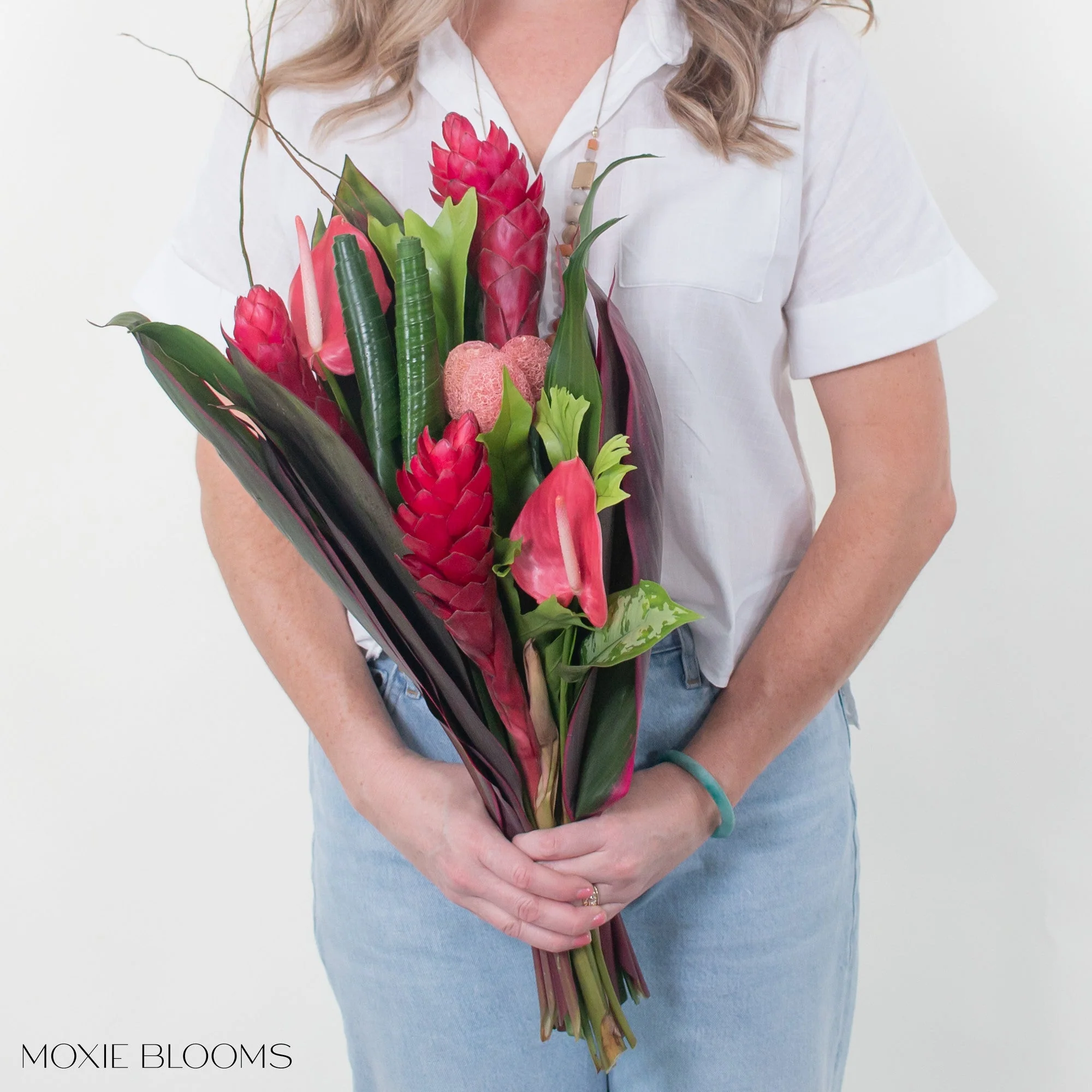 Tropical Pink Crush Premade Bouquets - Image 5