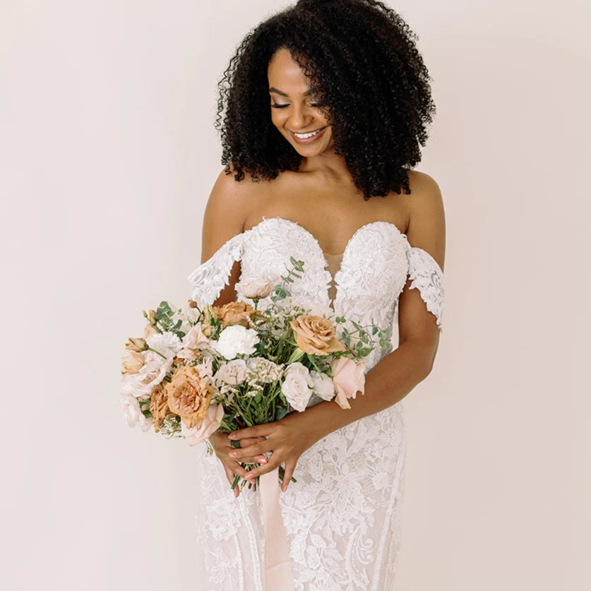 Canyon Rose Bridal Full DIY Bouquet and 4-5 Maids or Centerpieces