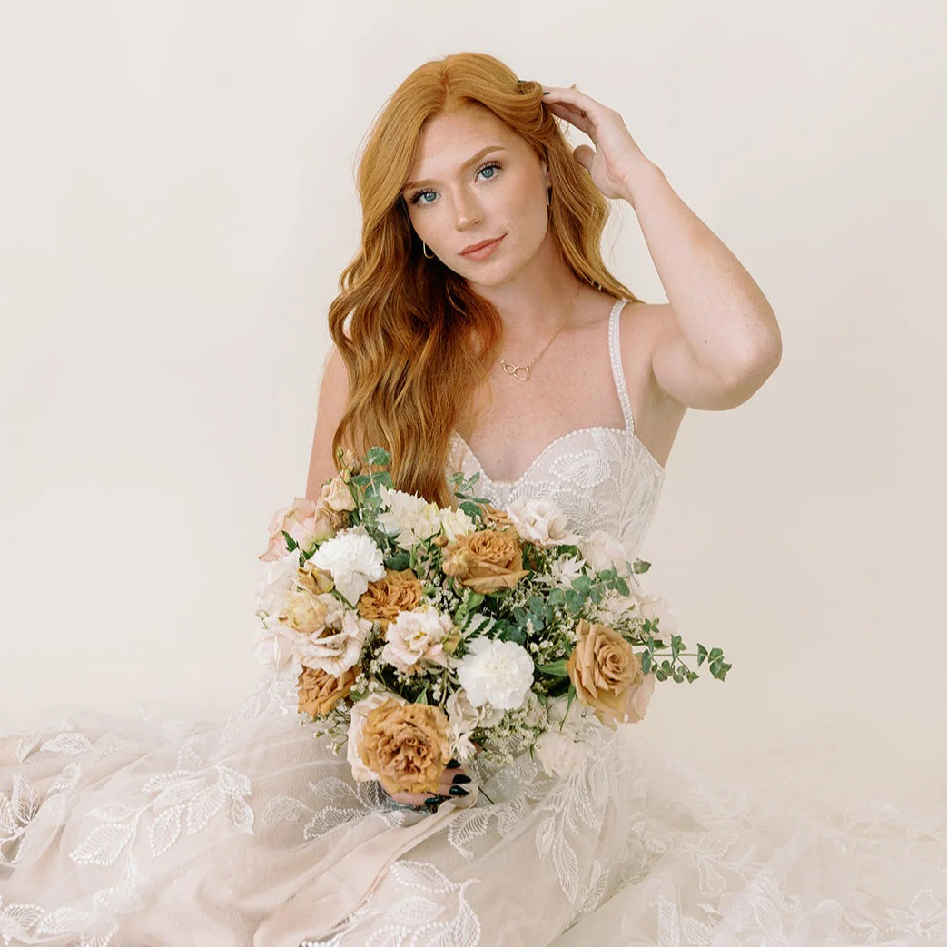 Canyon Rose Bridal Full DIY Bouquet and 4-5 Maids or Centerpieces - Image 2