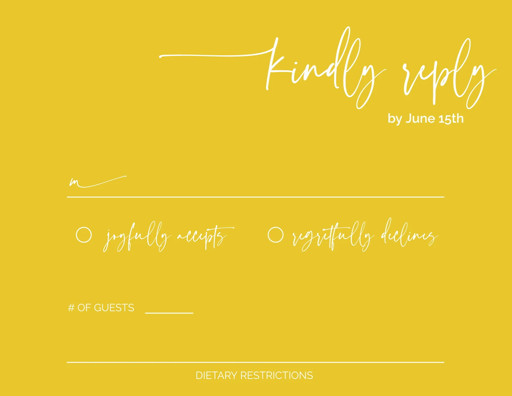 Citrine Minimalist Invitation Suite Template - 025 - Image 8