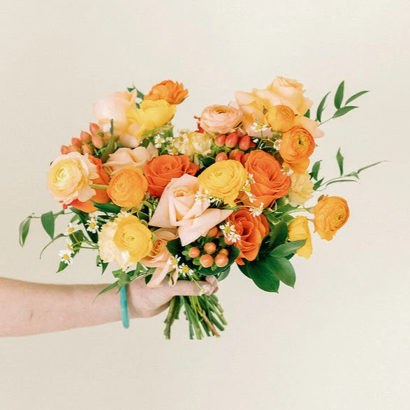 Citrus Crush Full DIY Bridal and 4-5 Bridesmaid Bouquets - Image 3