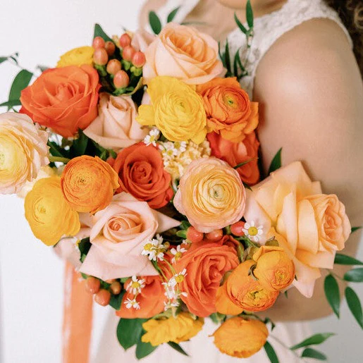 Citrus Crush Full DIY Bridal and 4-5 Bridesmaid Bouquets - Image 5