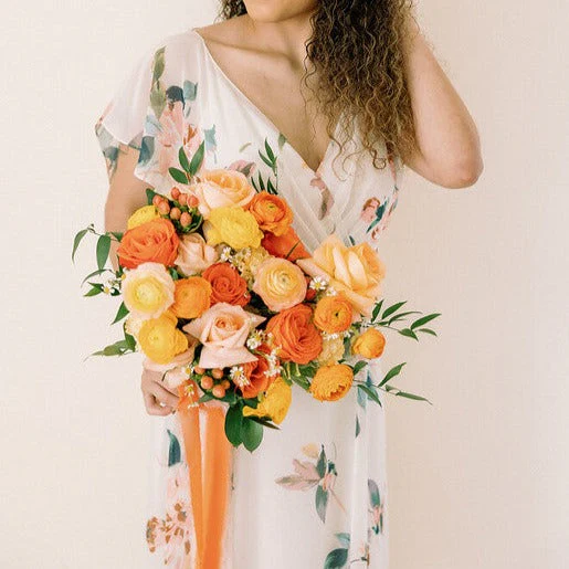 Citrus Crush Full DIY Bridesmaid Bouquets - Makes 5-6 - Image 2
