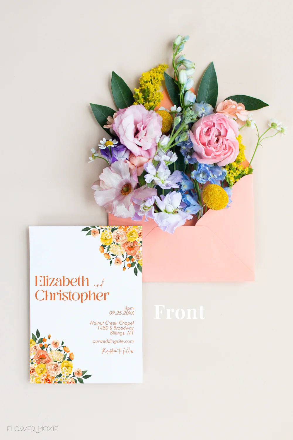 Citrus Crush Invitation Suite Template - 030 - Image 3