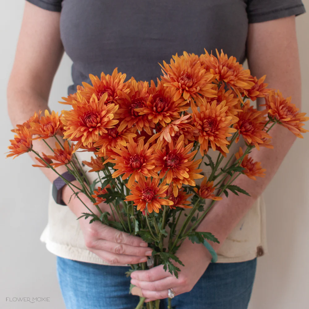 FALL ONLY - Copper Cushion Pom Flower - Image 4