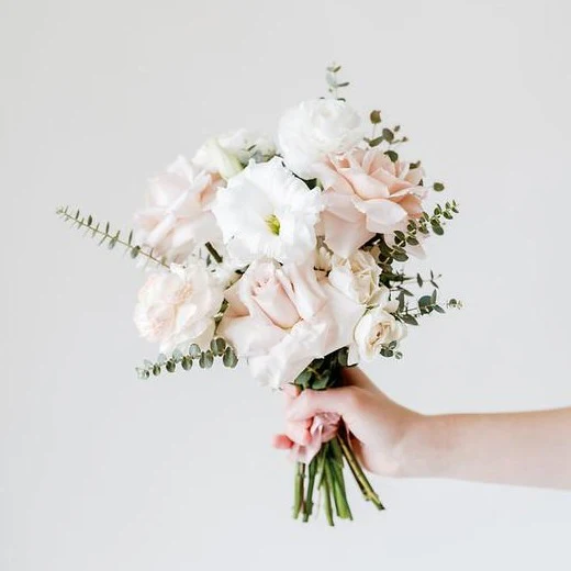 Dusty Rose and Cream Full DIY Bridesmaid Bouquets - Makes 5-6 - Image 2