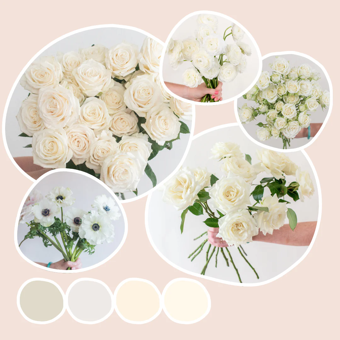Cream Mixed Box – Elegant Garden
