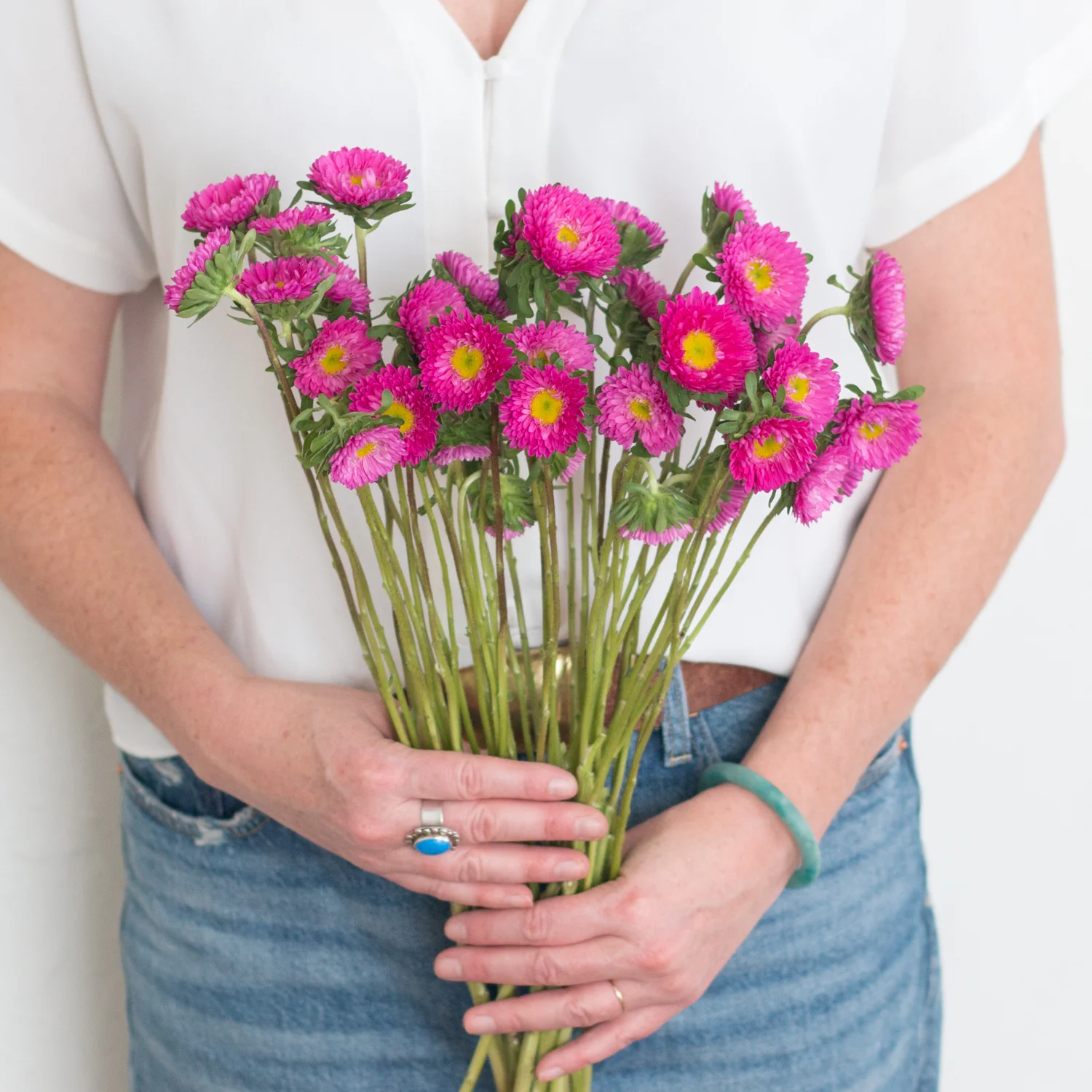 Dark Pink Matsumoto Aster Flowers