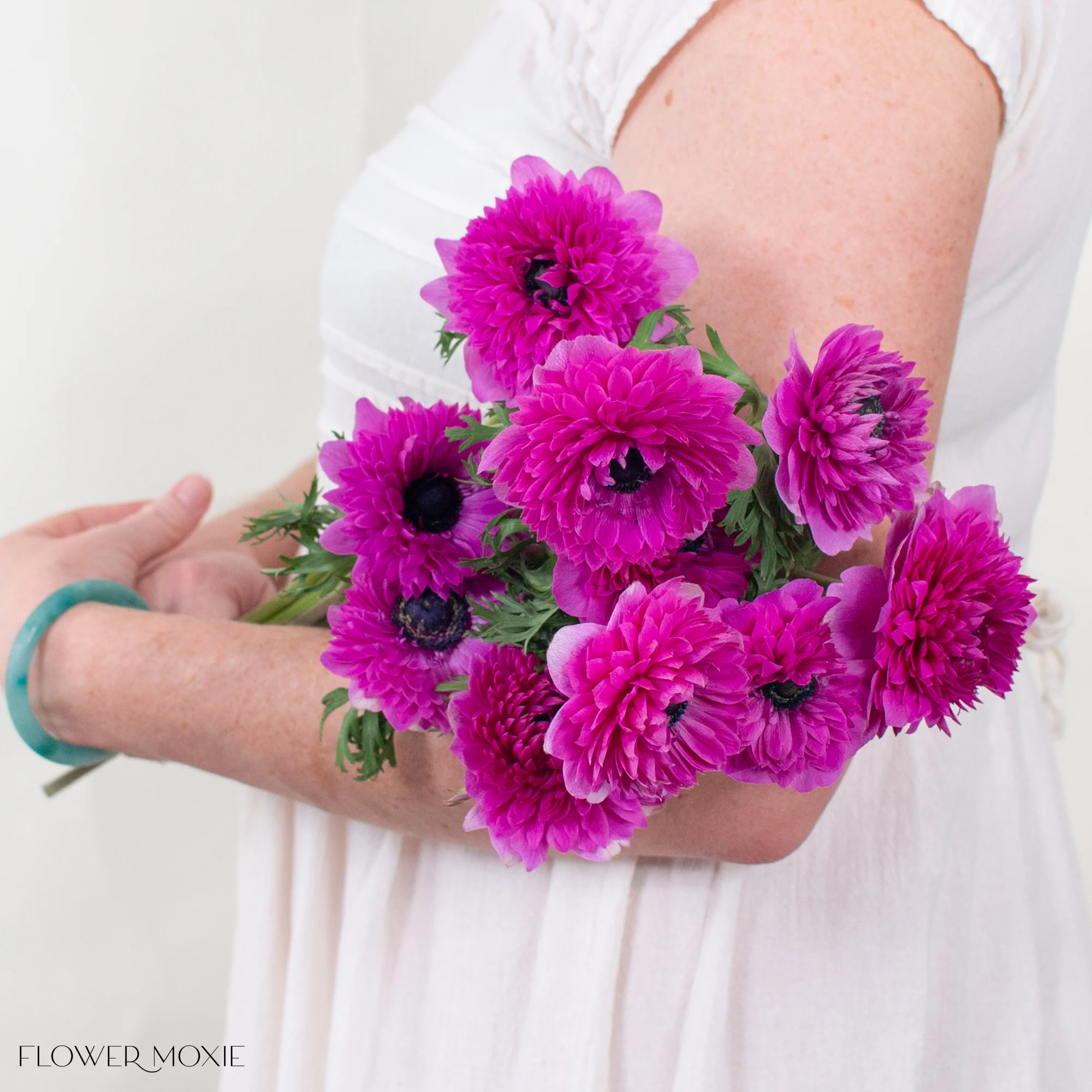 Deep Pink Lotus Anemone Flower - Image 3