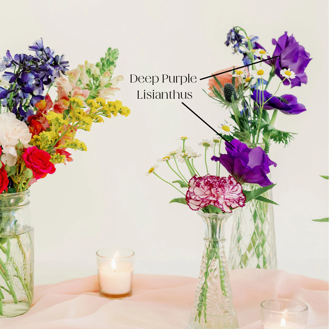 Deep Purple Lisianthus Flower - Image 3