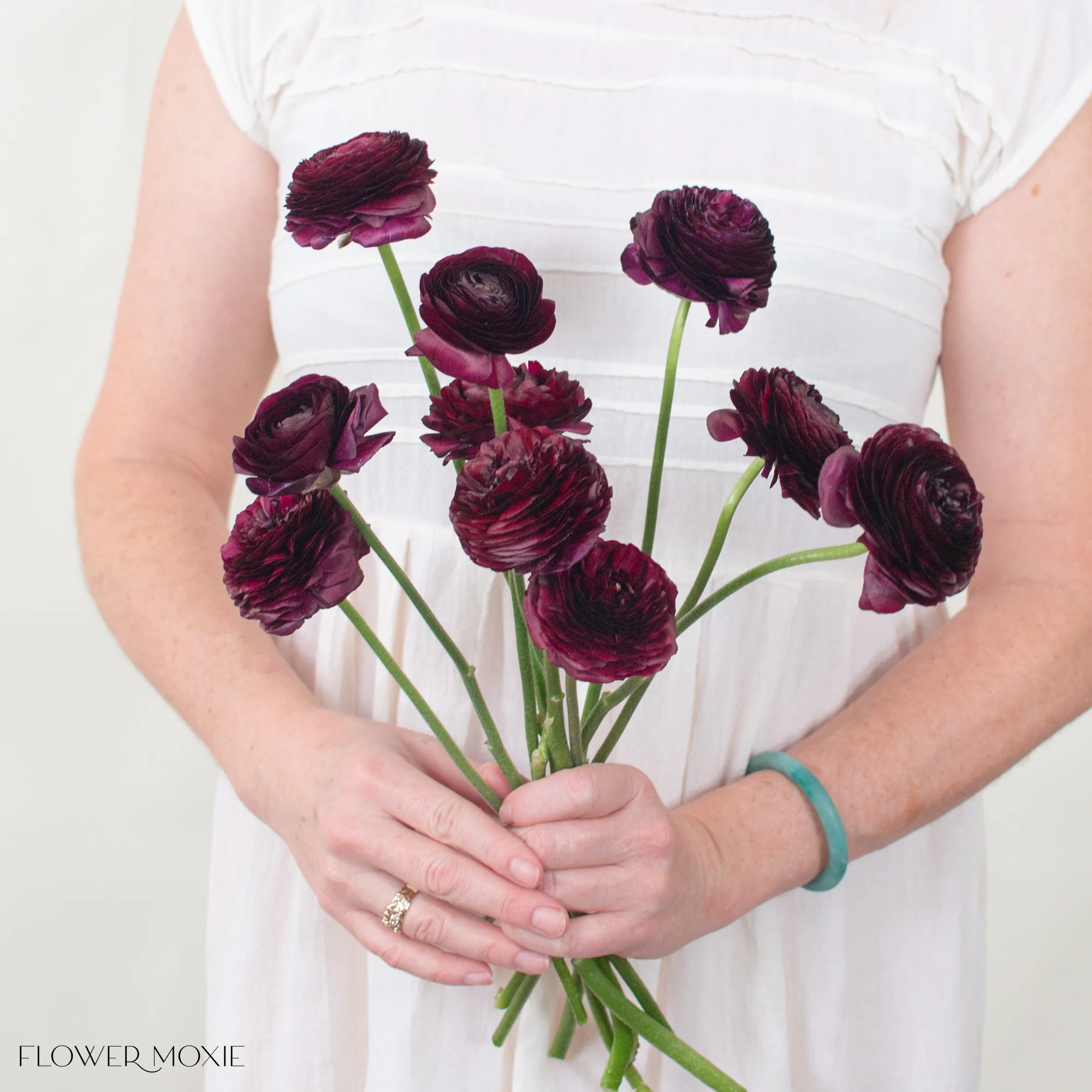 Deep Violet Ranunculus Flower - Image 5