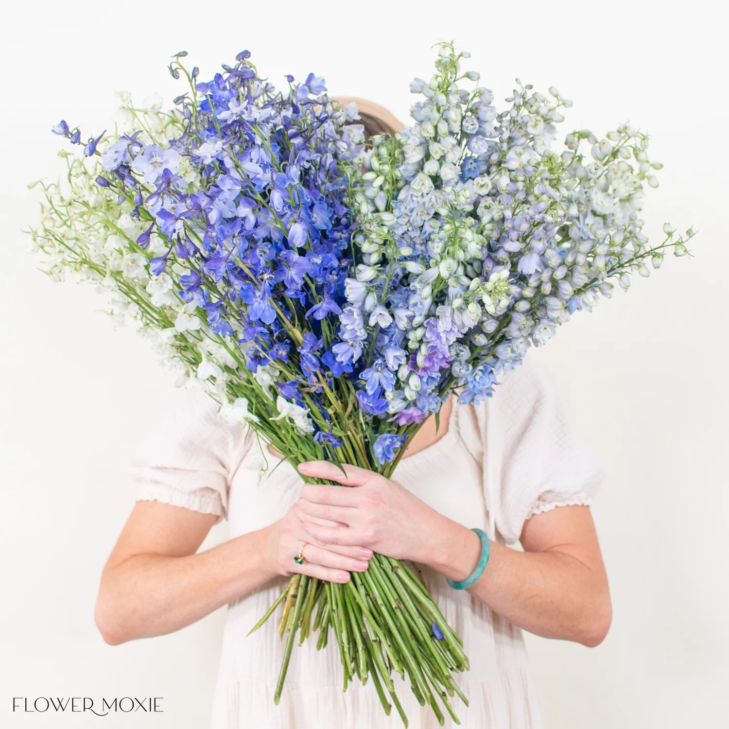White and Blue Delphinium Mixed Box - Image 5