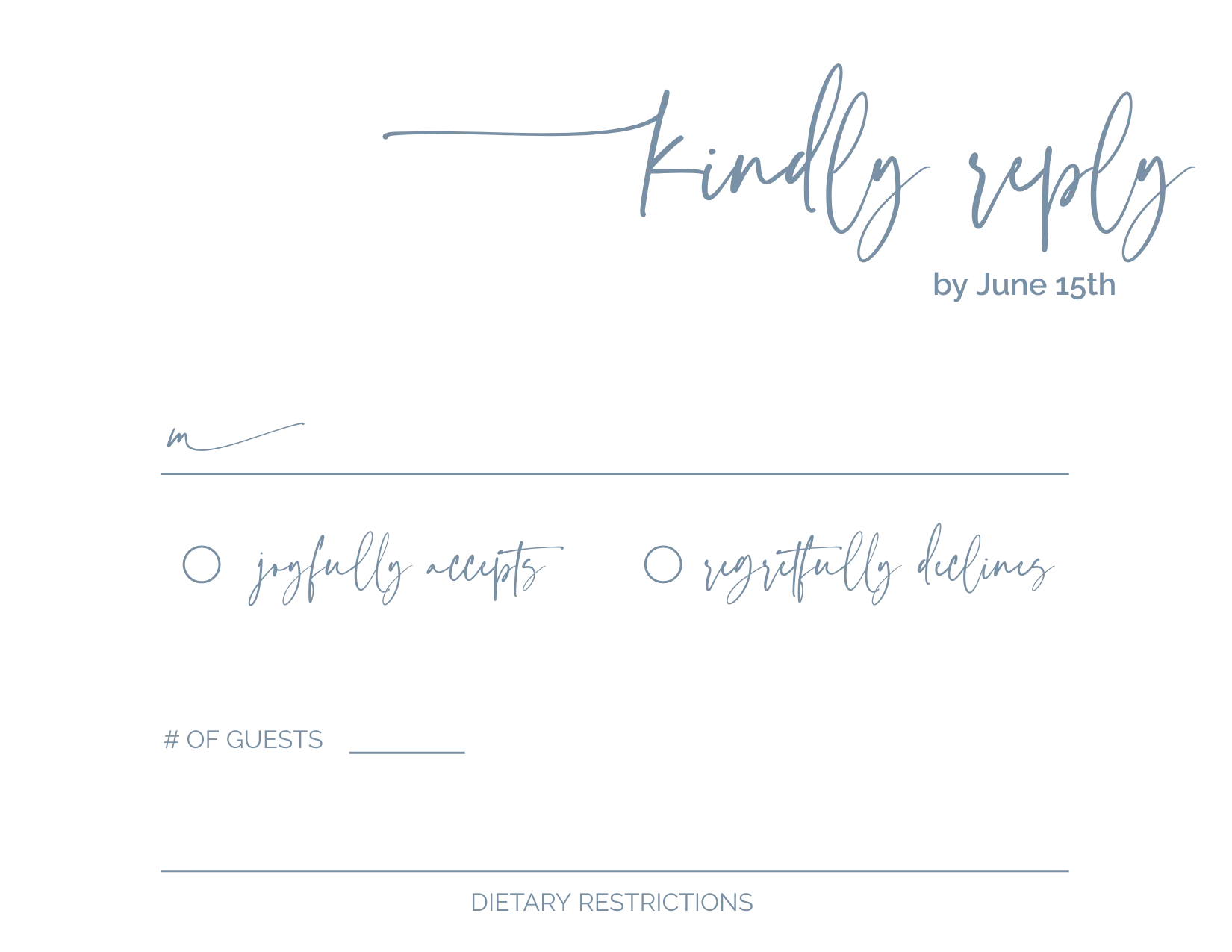 Dusty Blue and Cream Minimalist Invitation Suite Template - 025 - Image 8