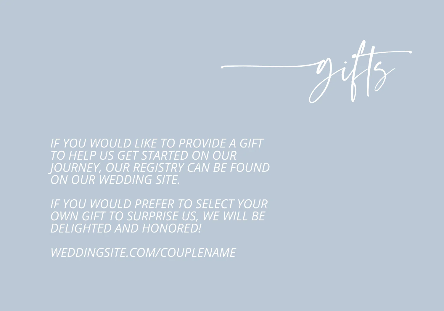 Dusty Blue and Cream Minimalist Invitation Suite Template - 026 - Image 9