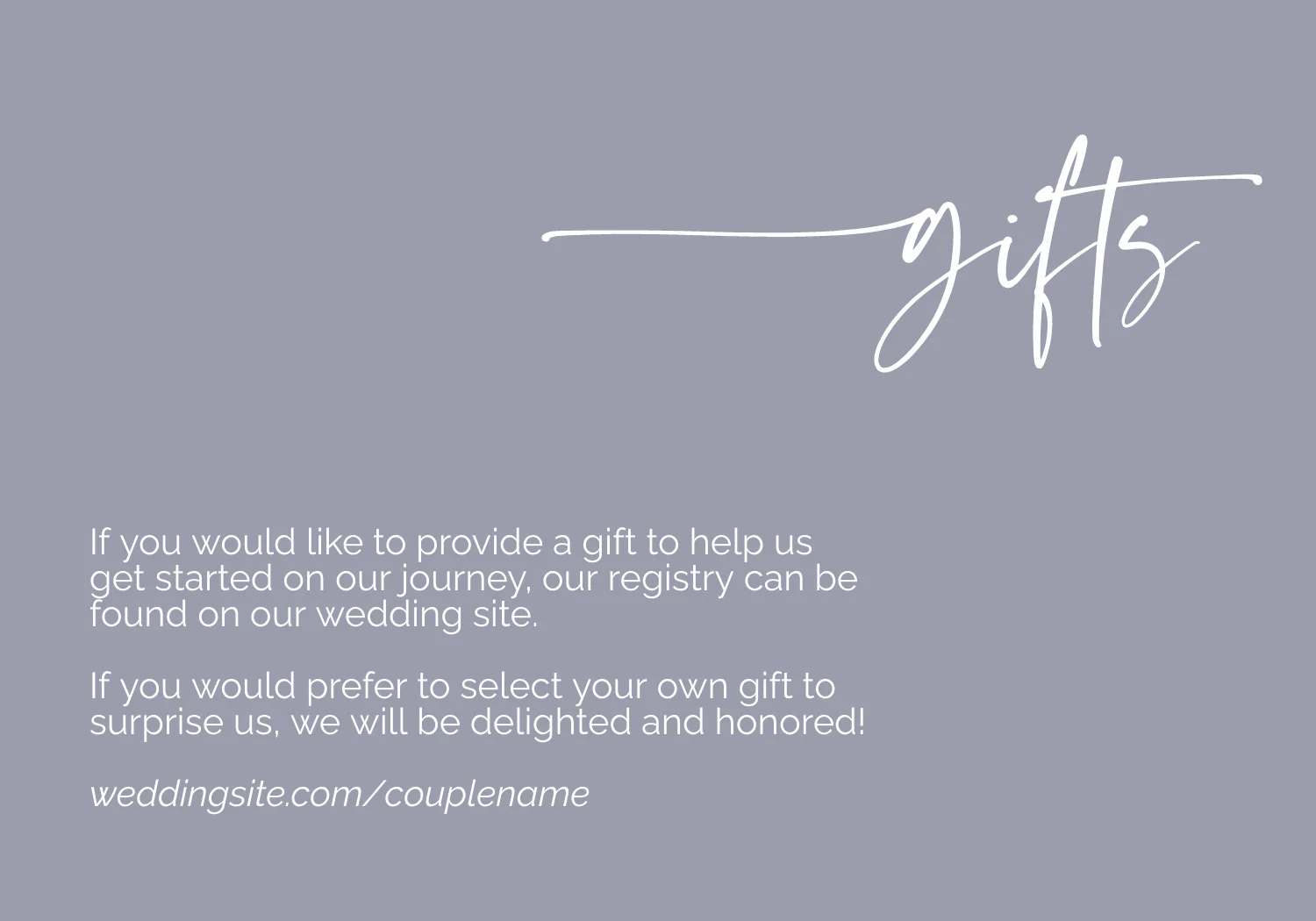 Dusty Blue and Peach Minimalist Invitation Suite Template - 025 - Image 9