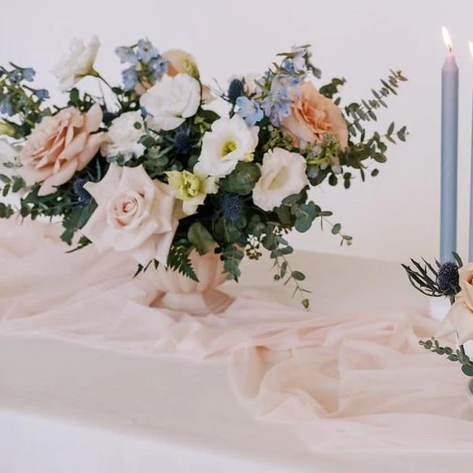 Dusty Blush and Blue Centerpiece Kit - Makes 7-8 - Image 3