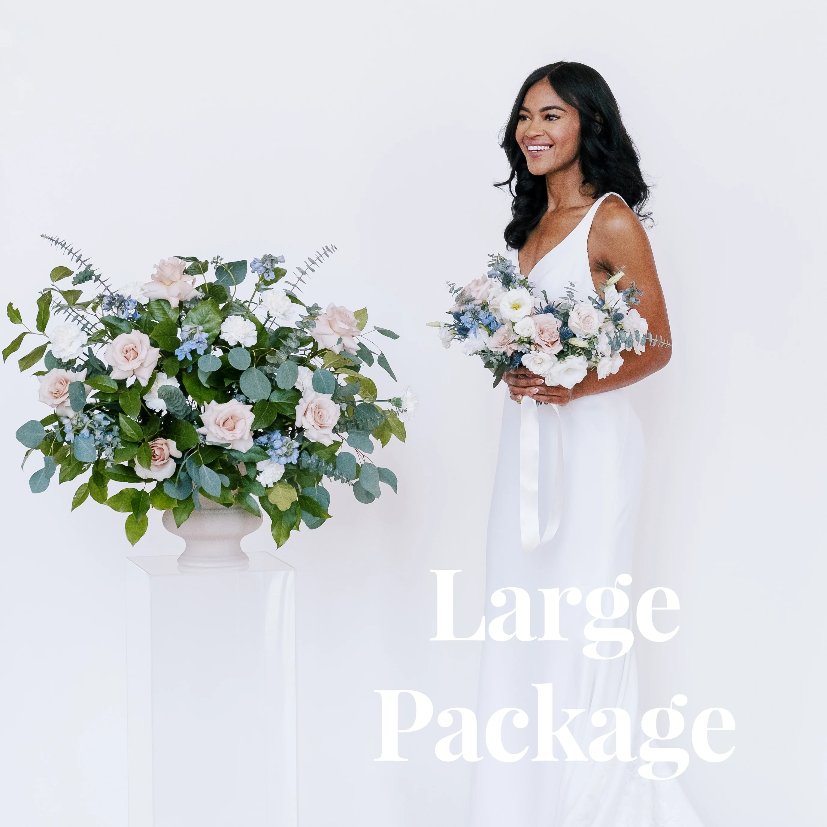 Dusty Blush and Blue Full DIY - Large Package