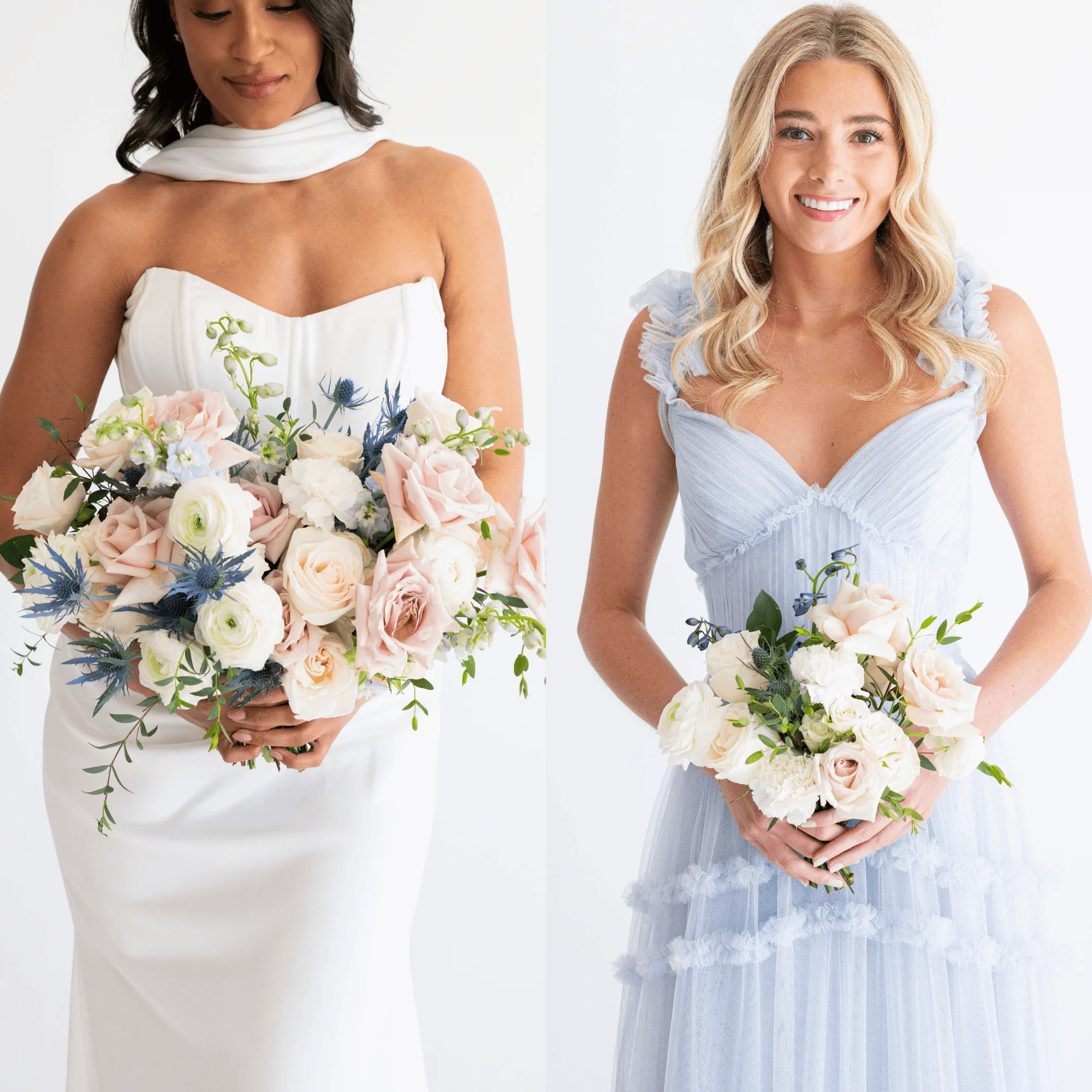 Dusty Blush and Blue Premade Plus - Bridal + 5 Maids