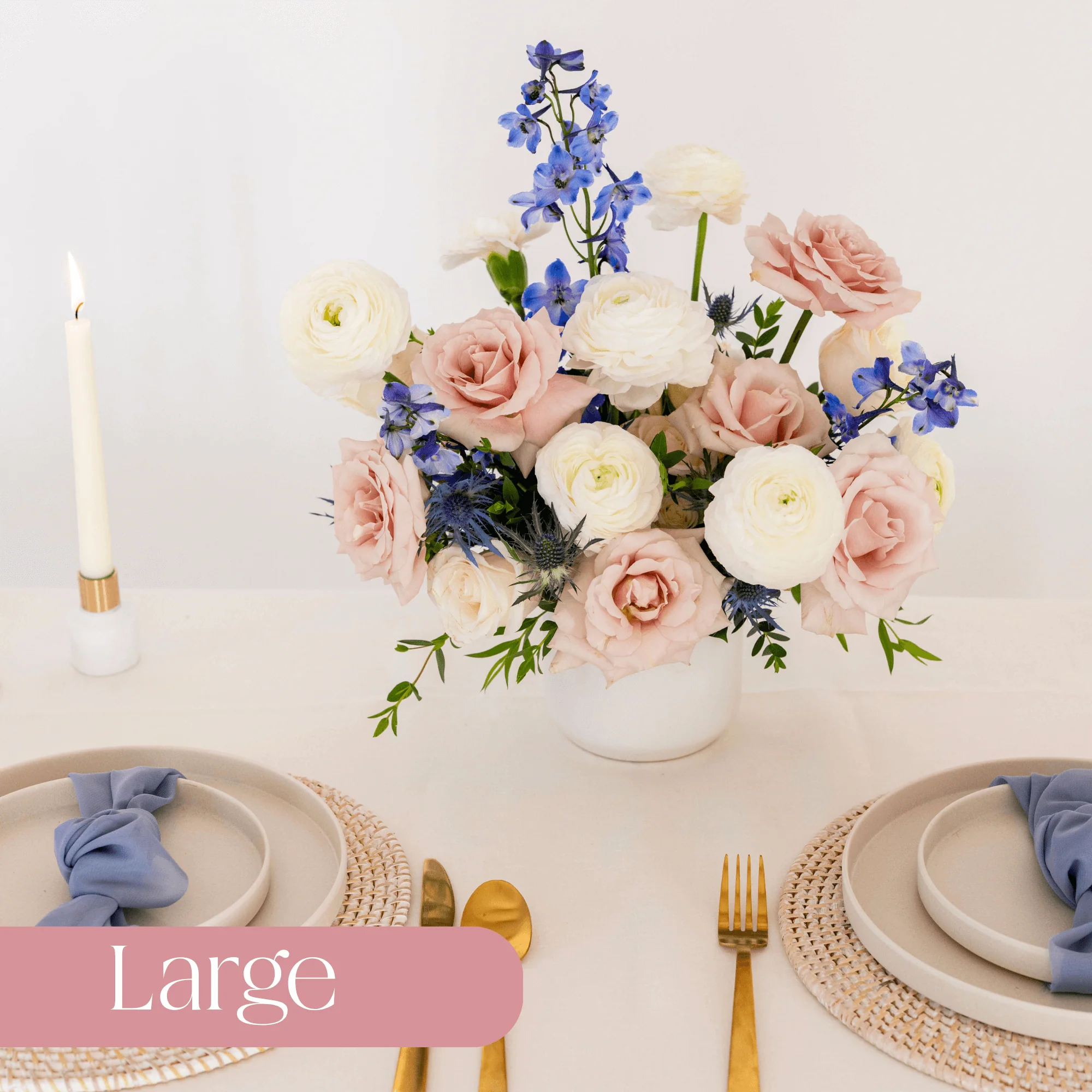 Dusty Blush and Blue Premade Plus - Large