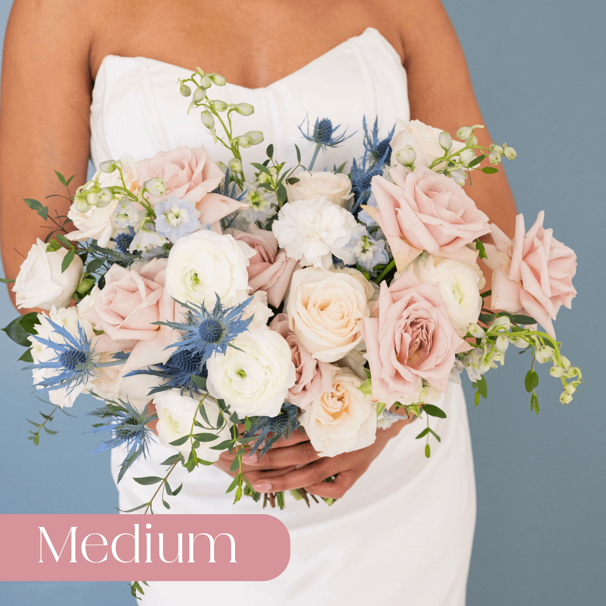 Dusty Blush and Blue Premade Plus - Medium