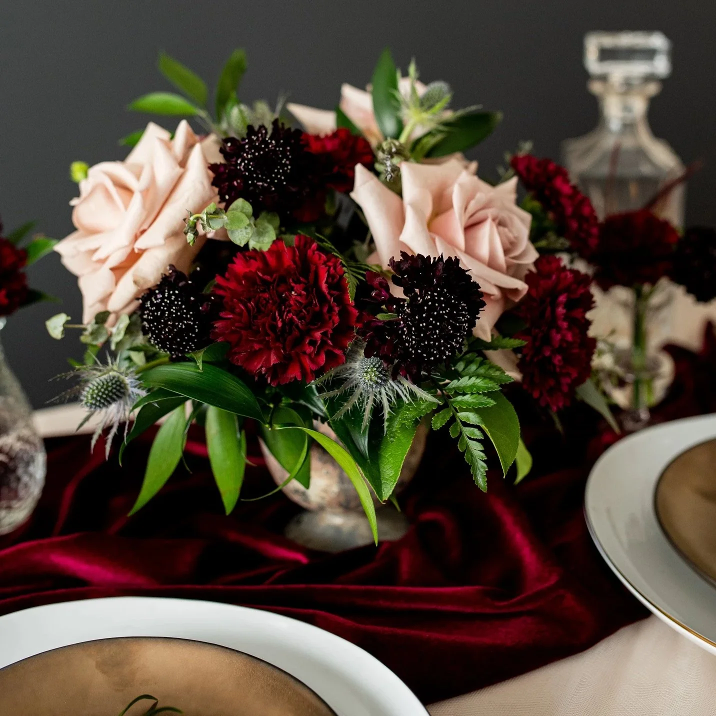 Dusty Rose and Marsala Full DIYCenterpiece Set