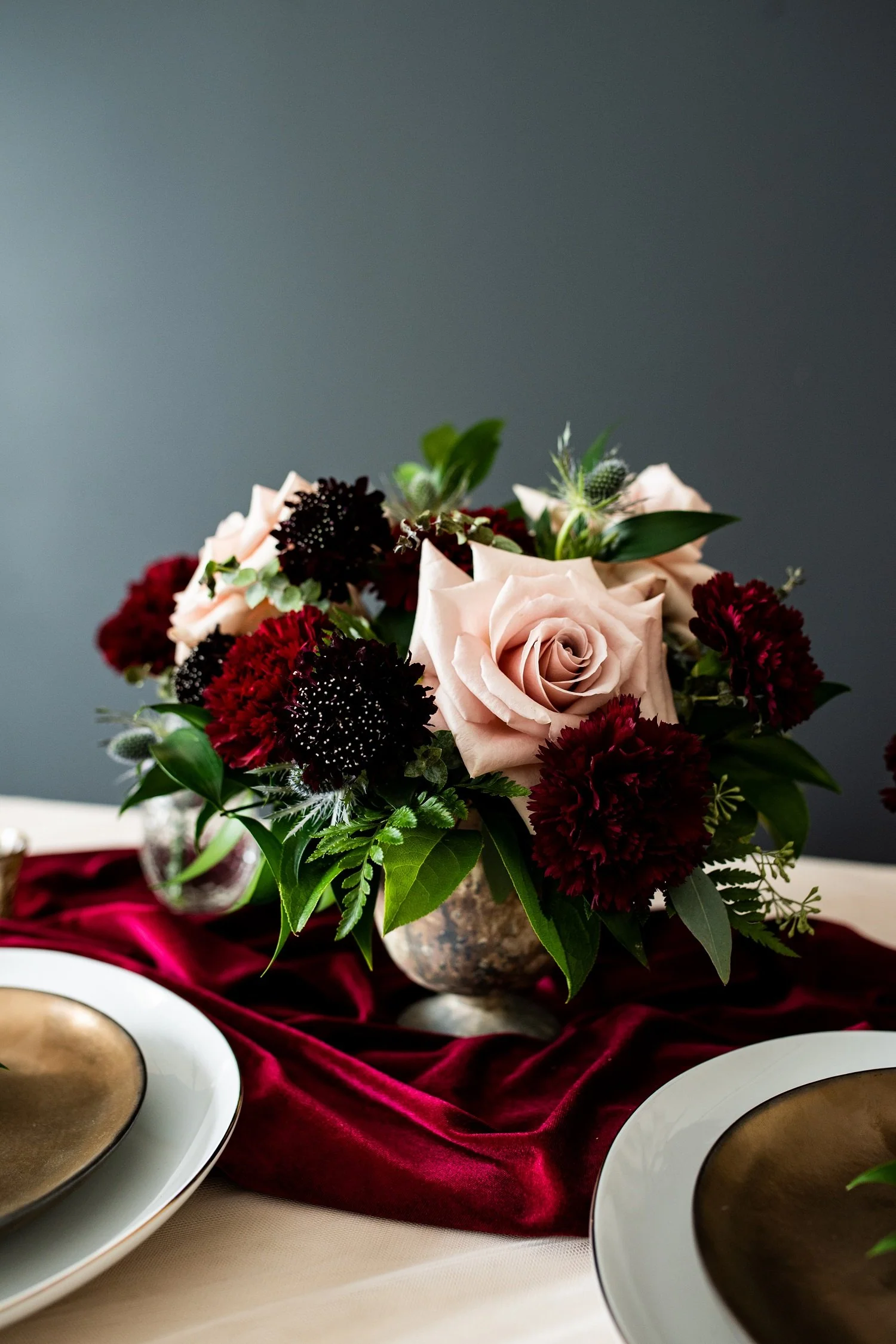 Dusty Rose and Marsala Full DIYCenterpiece Set - Image 3