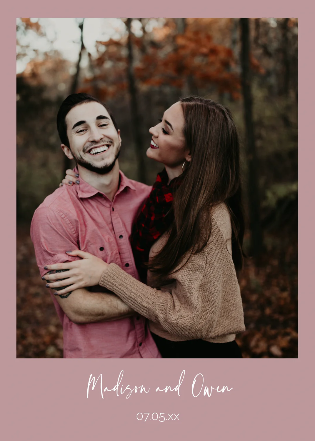 Dusty Rose and Marsala Minimalist Invitation Suite Template - 025 - Image 8