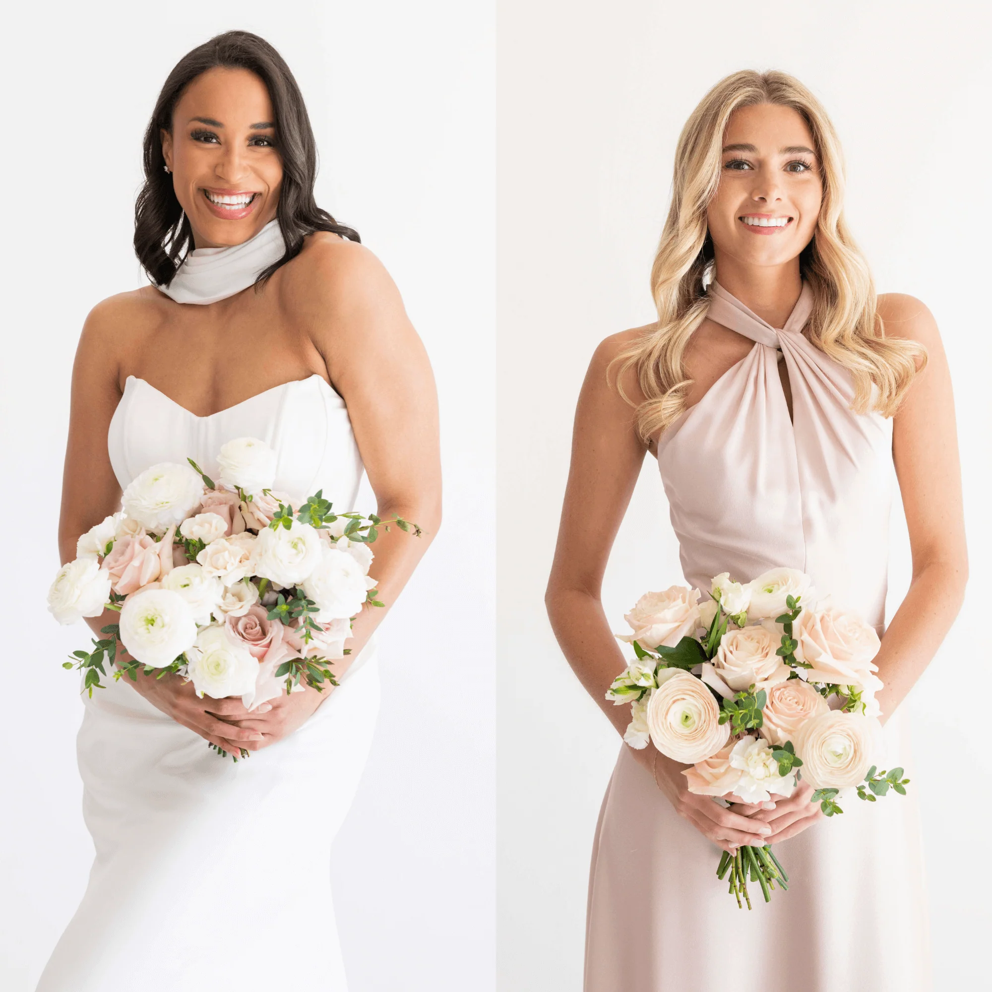 Dusty Rose and Cream Premade Plus - Bridal + 5 Maids