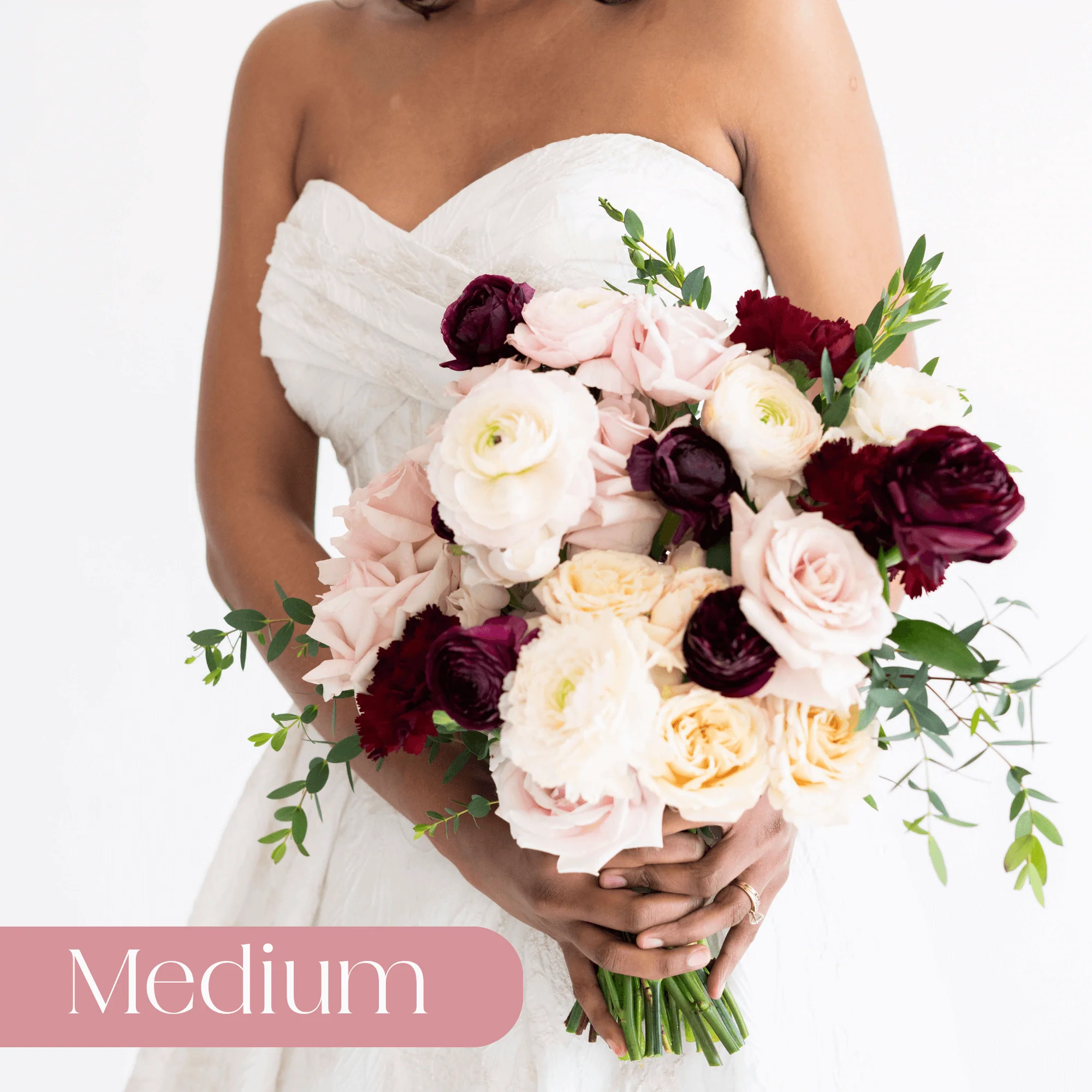 Dusty Rose and Marsala Premade Plus - Medium