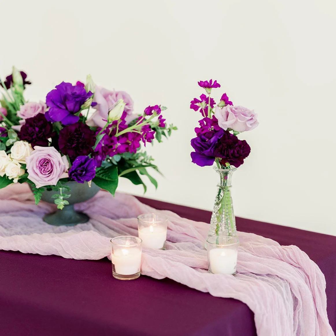 Eggplant and Lavender Full DIY Centerpiece Kit - Makes 7-8