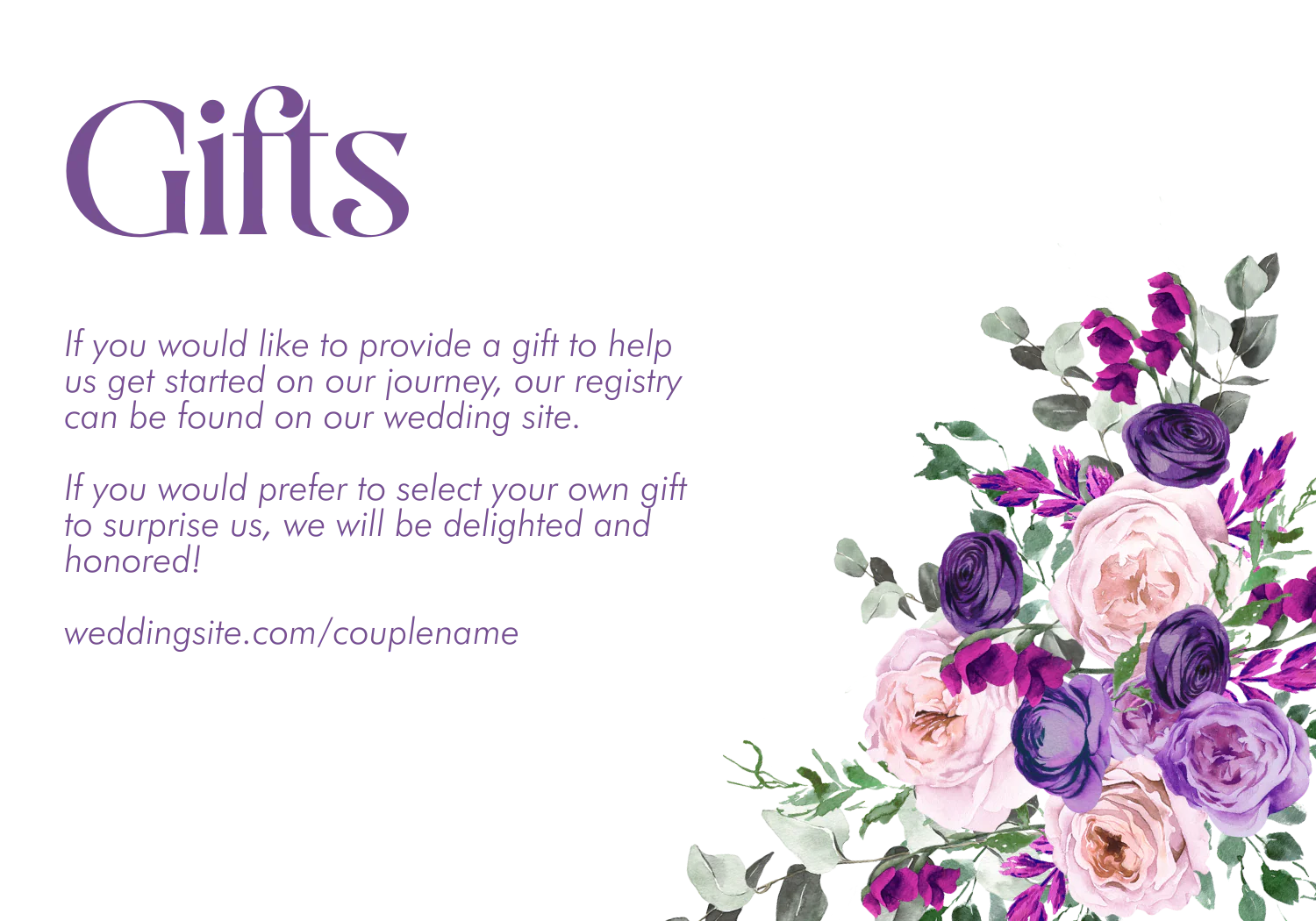 Eggplant and Lavender Invitation Suite Template - 030 - Image 9