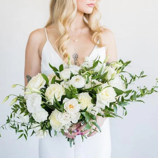 Emerald and Cream Full DIY Bridal and 4-5 Bridesmaid Bouquets - Image 2