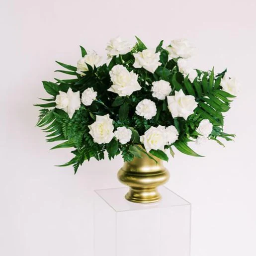 Emerald and Cream Full DIY Ceremony Flowers - Image 2