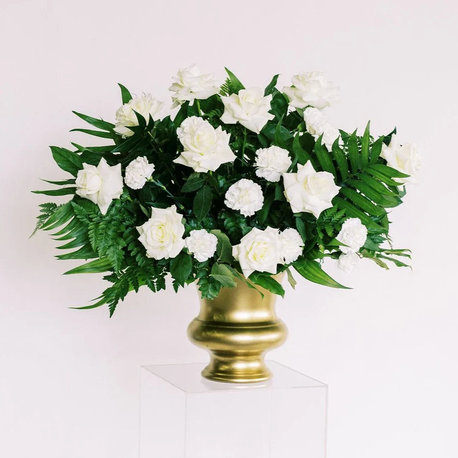 Cream and Sage Ceremony Arrangements - Makes 2 - Image 3