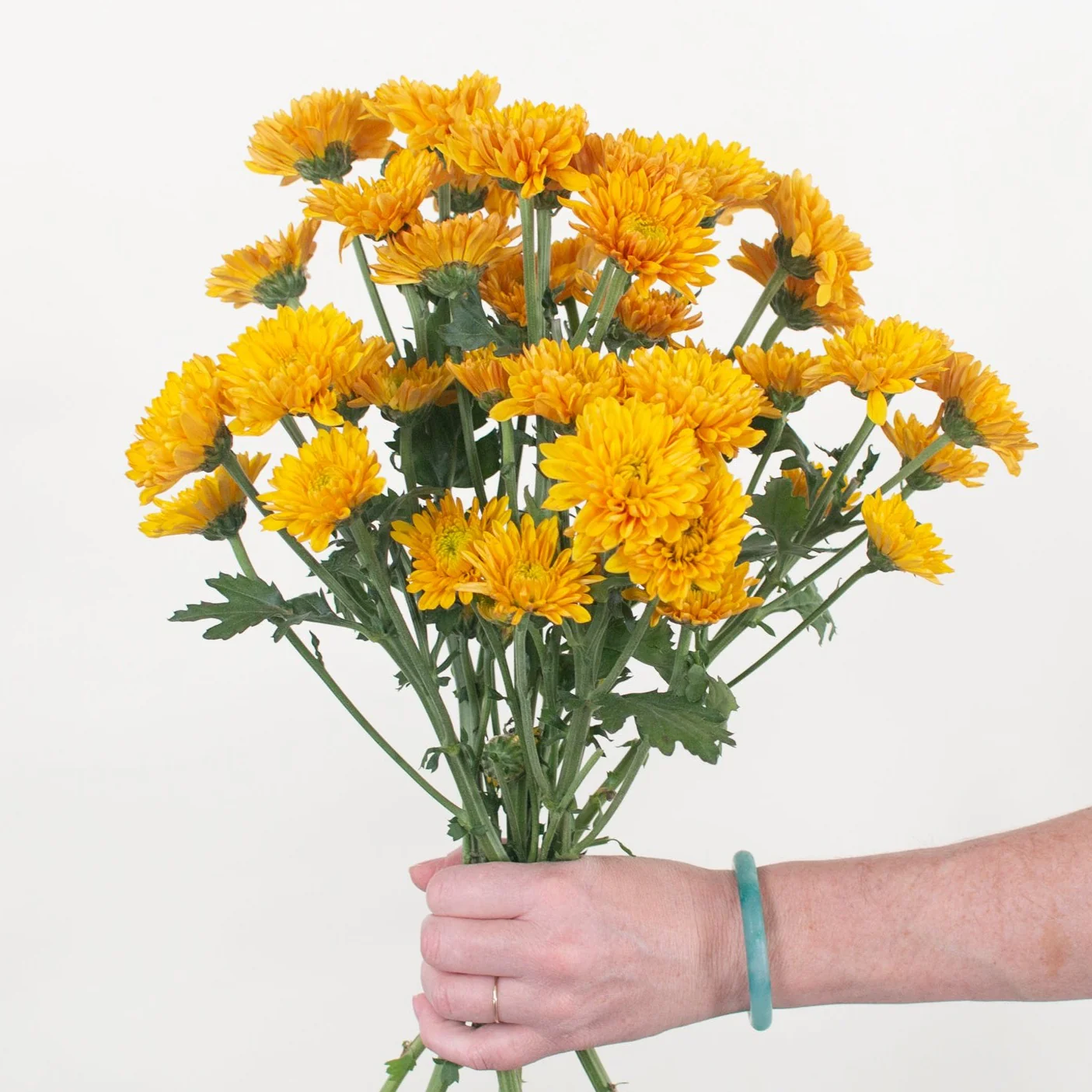FALL ONLY - Mustard Cushion Pom Flower - Image 5
