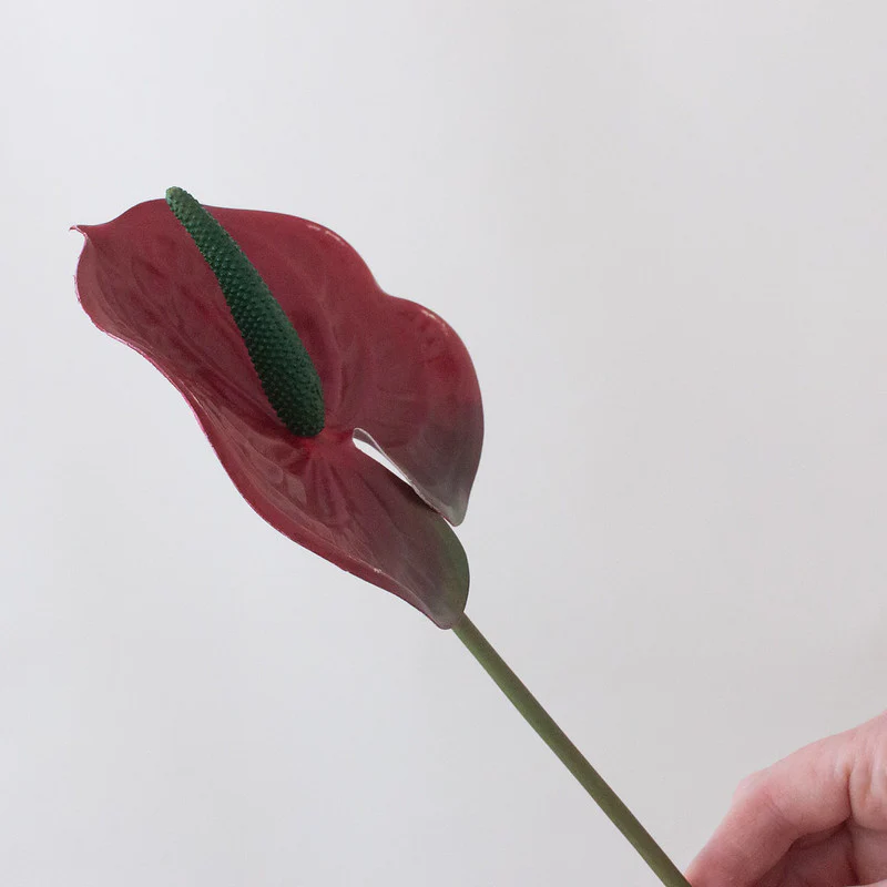 Faux Red Anthurium Tropical Wedding Flower - Image 3