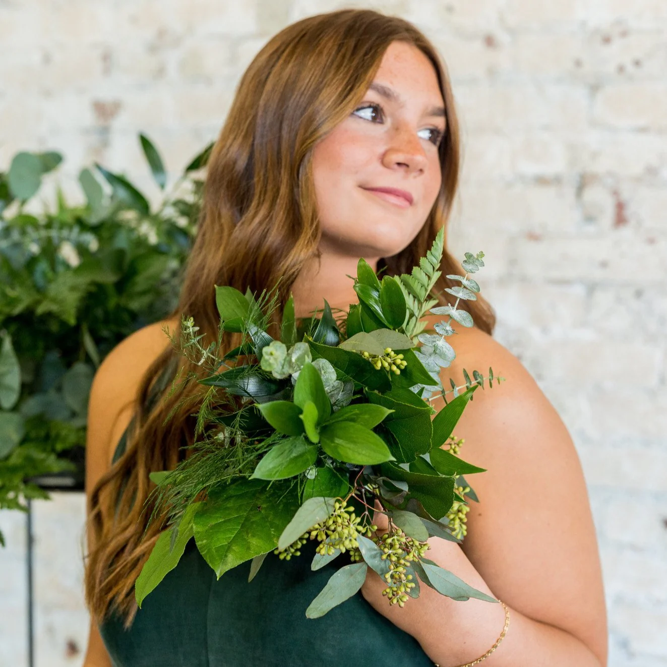 Greenery Only Full DIY Bridal and 4-5 Bridesmaid Bouquets - Image 3
