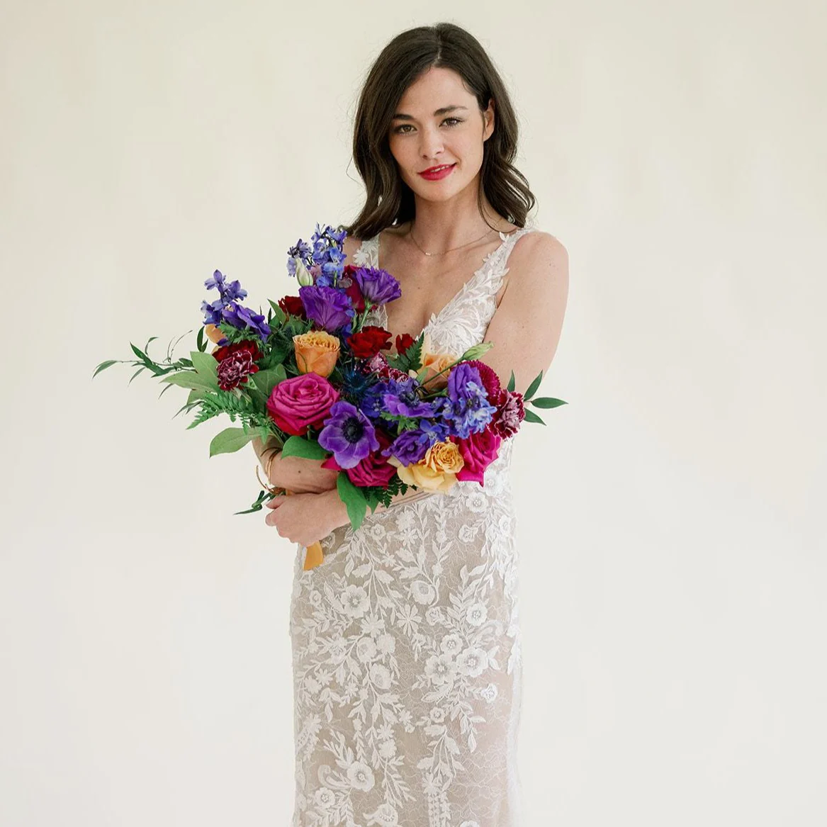 Jewel Tones Full DIY Bridal and 4-5 Bridesmaid Bouquets