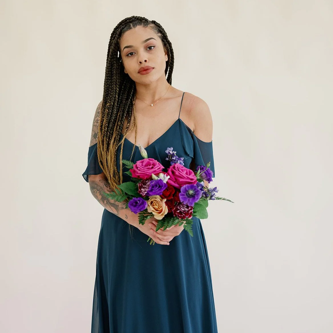 Jewel Tones Full DIY Bridal and 4-5 Bridesmaid Bouquets - Image 4